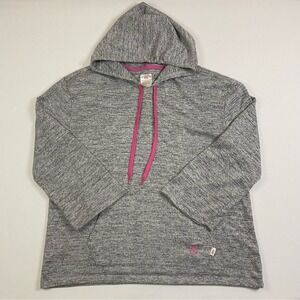Breast Cancer Awareness Hoodie Women's Large Knit Pink Ribbon‎ Embroidered